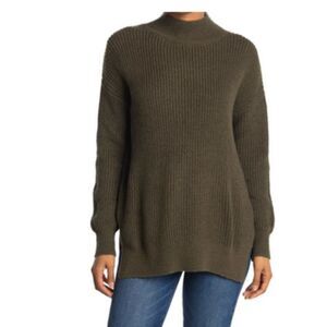 SWEATER‎ SALE 3/$30 Abound Forrest Green Mock Neck Dolman Tunic Sweater Size XS